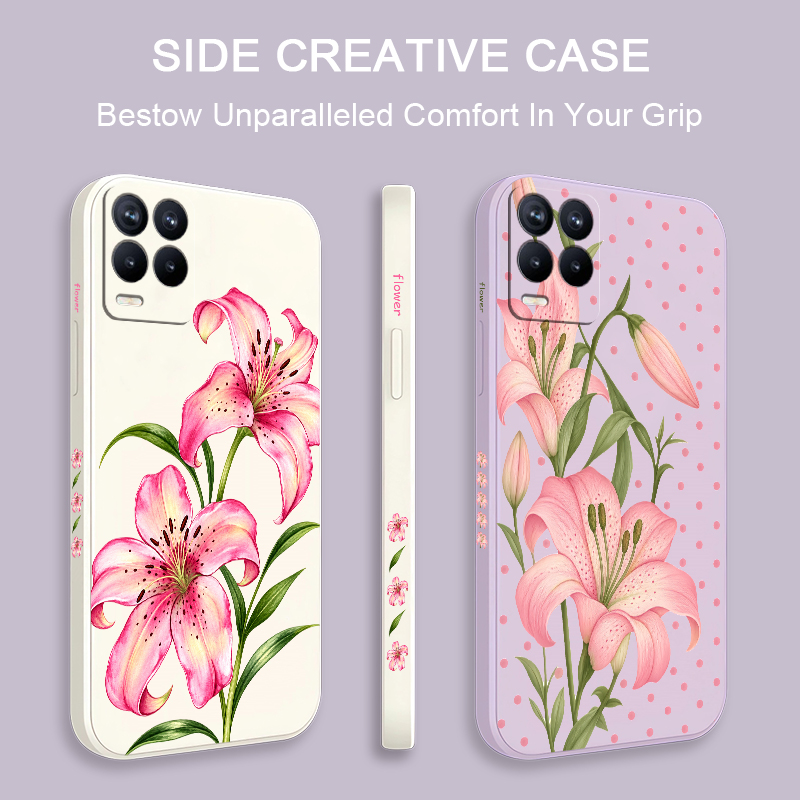 Casing Bunga Merah Muda untuk  - Realme Note 50 ulasan dan harga