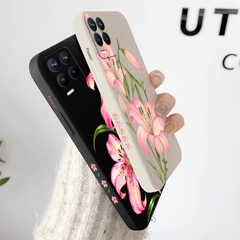 Casing Bunga Merah Muda untuk  - Realme Note 50 ulasan dan harga
