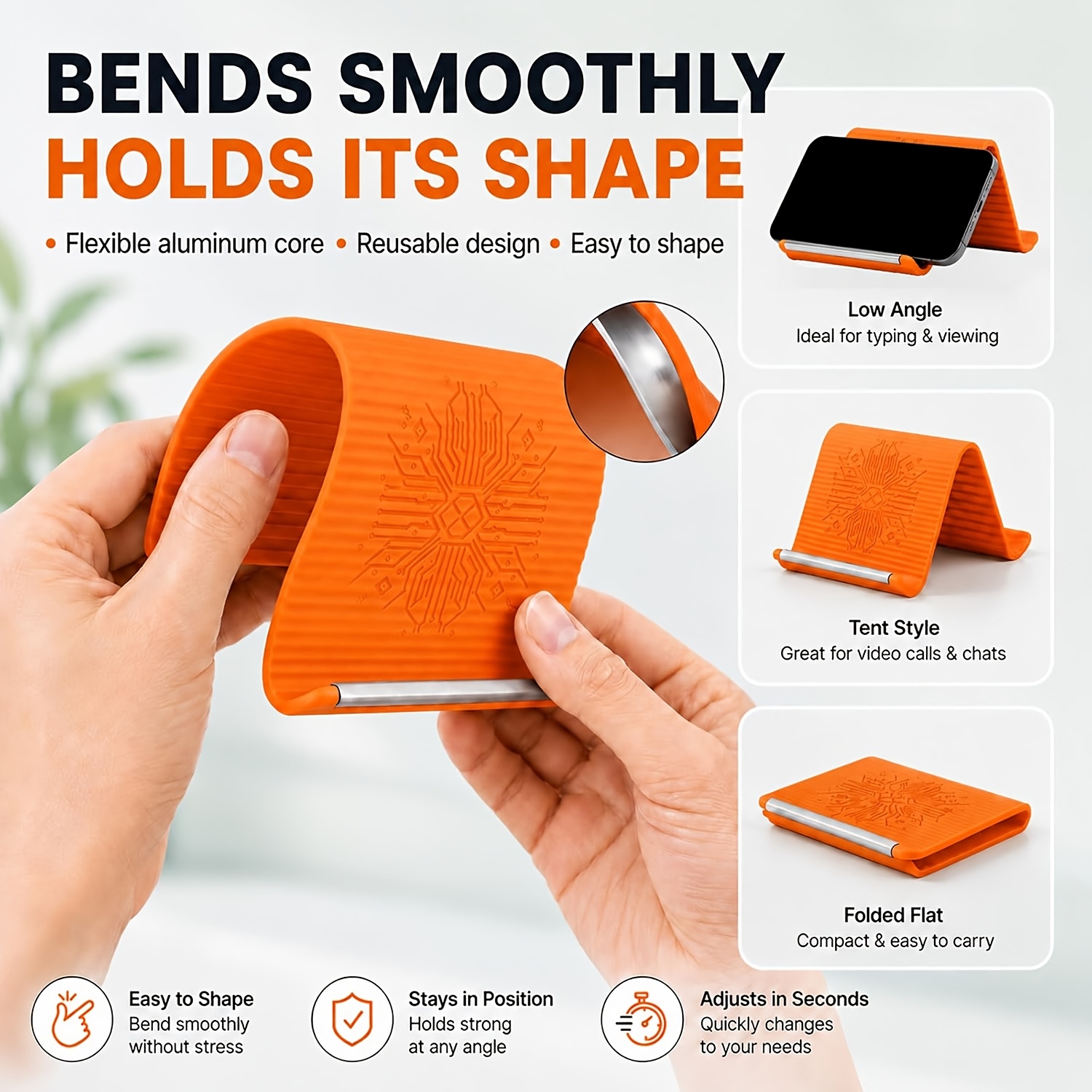 Penyangga Ponsel Silikon Lipat - Tablet Stand Adjustable ulasan dan harga