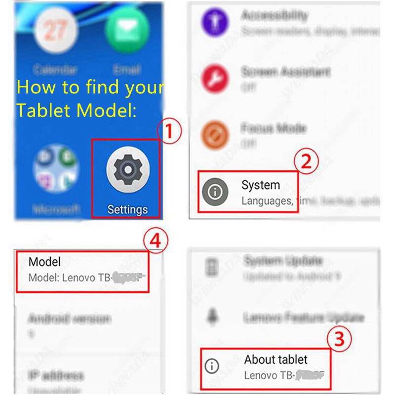 Casing untuk Lenovo Tab TB311F - Lenovo Tablet With Accessories ulasan dan harga